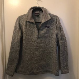 Grey Patagonia quarter zip